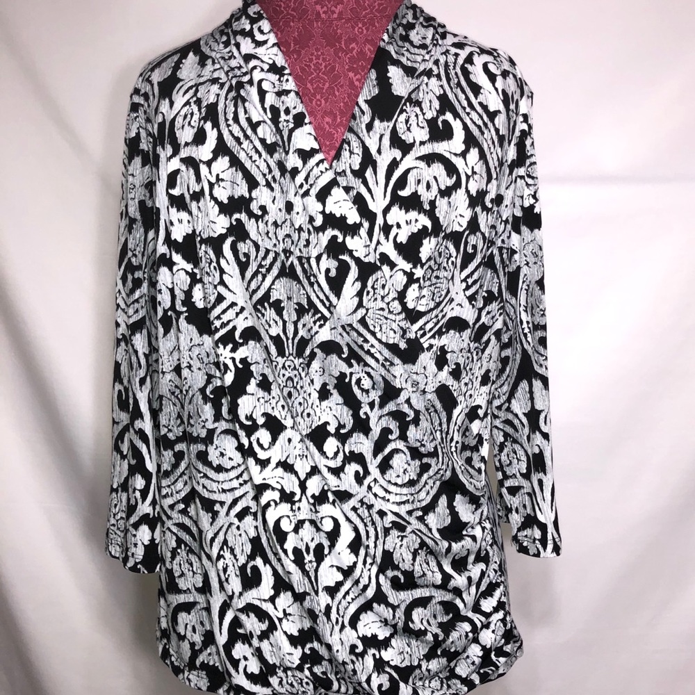 Dress Barn | Paisley Print Dressy Top